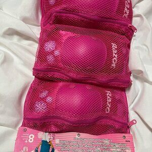 Razor Sweet Pea Multi-Sport Elbow Knee Pad Wrist Guard Set Pink Size 8+ Youth
